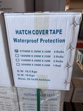 Hatch cover tape 75mm x 2mm x 20mtr
