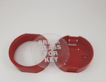 Emergency keybox red