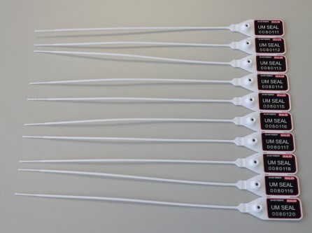 Security seals Pulltight 245 mm numbered - set a 200 White