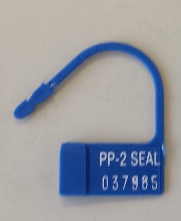 Security seals Padlock series - set a 100 Blue