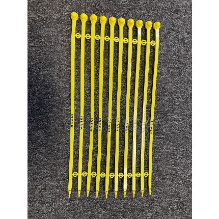 Security seals Fix series 400mm numbered - set a 10 yellow