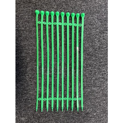 Security seals Fix series 400mm numbered - set a 10 green