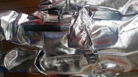 Aluminized fireresistant FF belt incl pouch