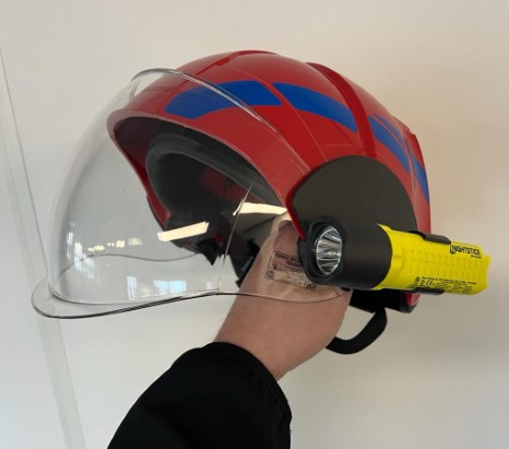 Flashlight Dual LED ATEX for fireman's helmet