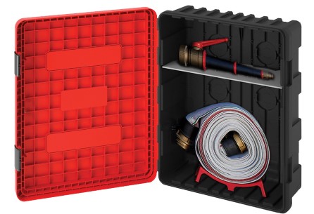 Polyester Firehose locker with bracket