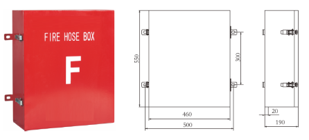 Polyester Firehose locker with bracket