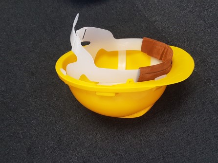 Safety helmet yellow