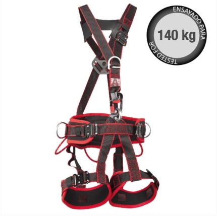 Fullbody support harness with 5 attachment points