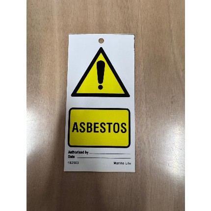 Temporary Tie Tag set à 10 - Asbestos