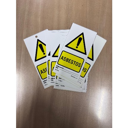 Temporary Tie Tag set à 10 - Asbestos