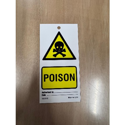 Temporary Tie Tag set à 10 - Poison