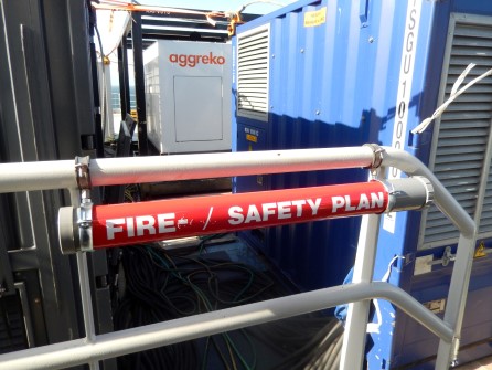 Fire- safetyplan tube with brackets