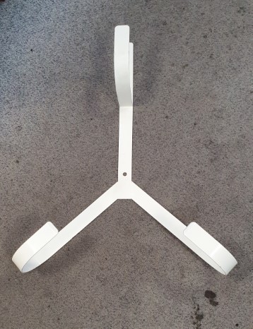White steel Y-type bracket for 30