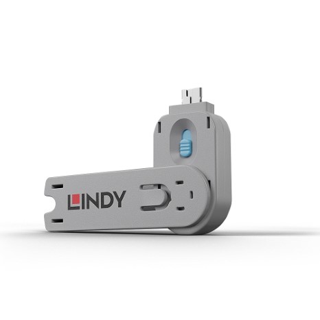 Port Blocker unlocking key USB Type A. Blue