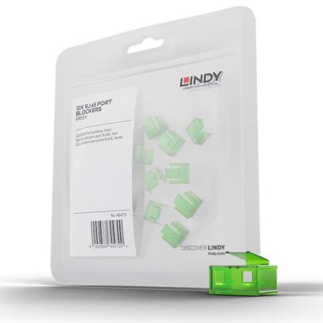 20pcs RJ45 LAN Port Blocker. Green