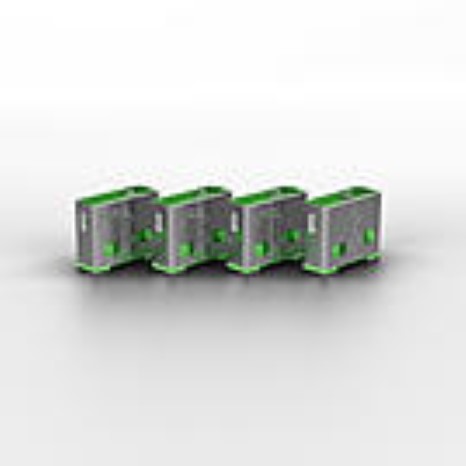 10pcs USB type A port blocker. Green.