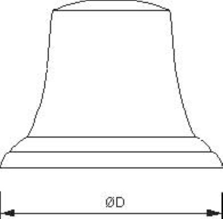 Anchorbell c/w bracket 30cm