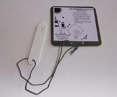 Heliograph mirror for lifeboat
