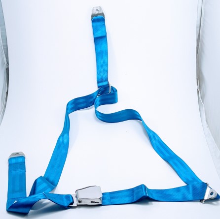 Lifeboat static seatbelt 3-point. blue