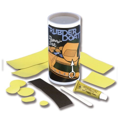 Repair set for inflatable rescue boat
