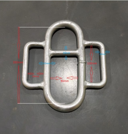 Lifeboat recovery strop 24mm-1.2mtr SWL 6.5T (2pcs)