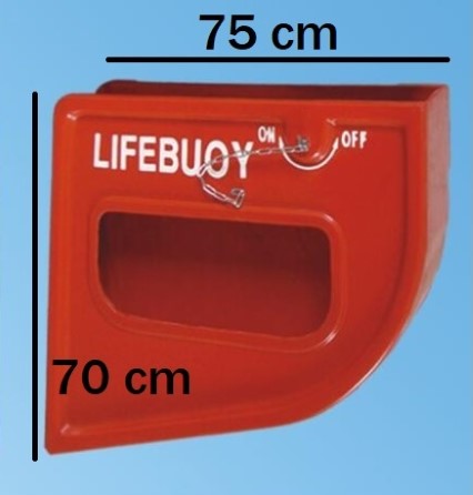 Lifebuoy release slide bracket (set of 2 pcs)