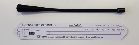Entel CAT80 IS UHF antenna for HT models