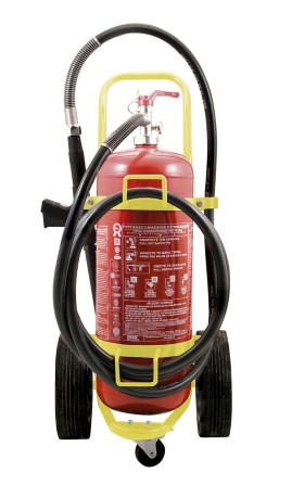Extinguisher Foam 50ltr wheeled constant pressure MED appr