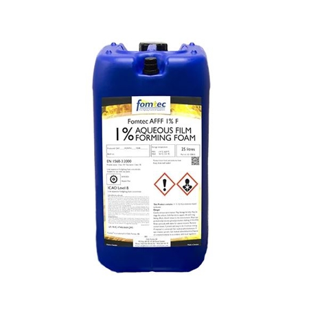 Fluorosynthetic AFFF 1% foam 25 ltr for hydrocarbon fires