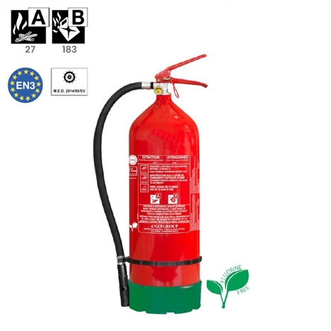 Fire Extinguisher 9 Ltr Foam Fluorfree MED constant pressure