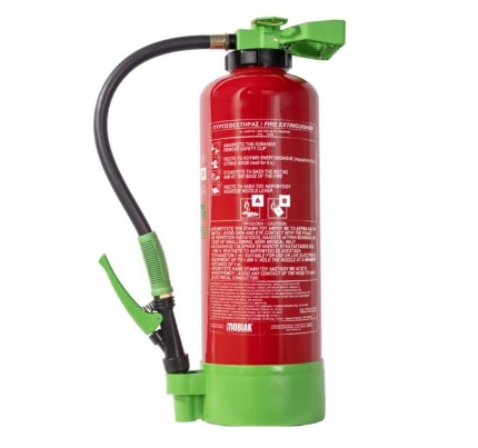 Extinguisher 9L foam (PFAS) Fluorfree MED cartridge operated