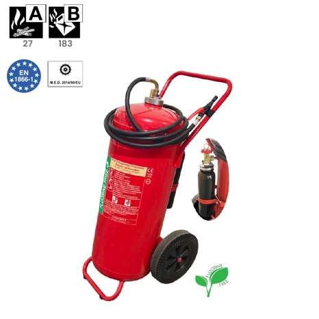 Extinguisher SS Foam Fluorfree 150lt MED cartridge operated