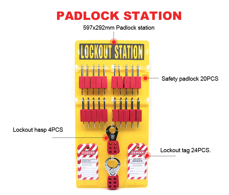 Tagout Cabinet 20 Locks Padlock Lockout Station Kit - TR90 | Products ...