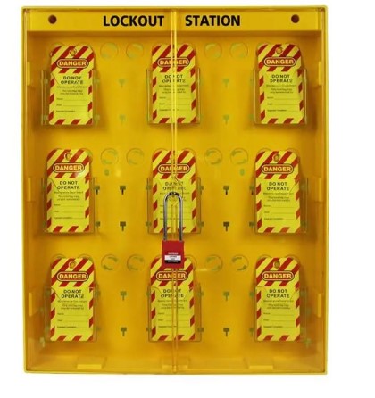 Combined Safety OSHA Lockout Tagout Kit Station - TR140
