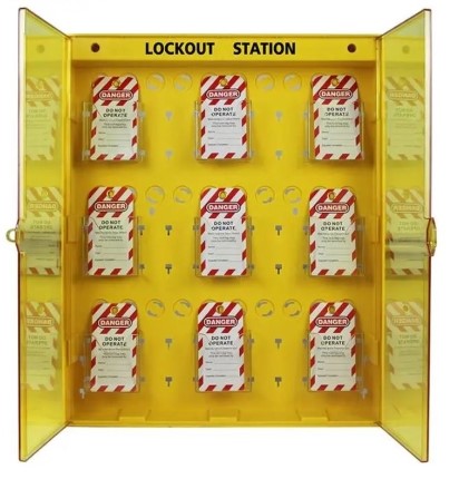 Combined Safety OSHA Lockout Tagout Kit Station - TR140