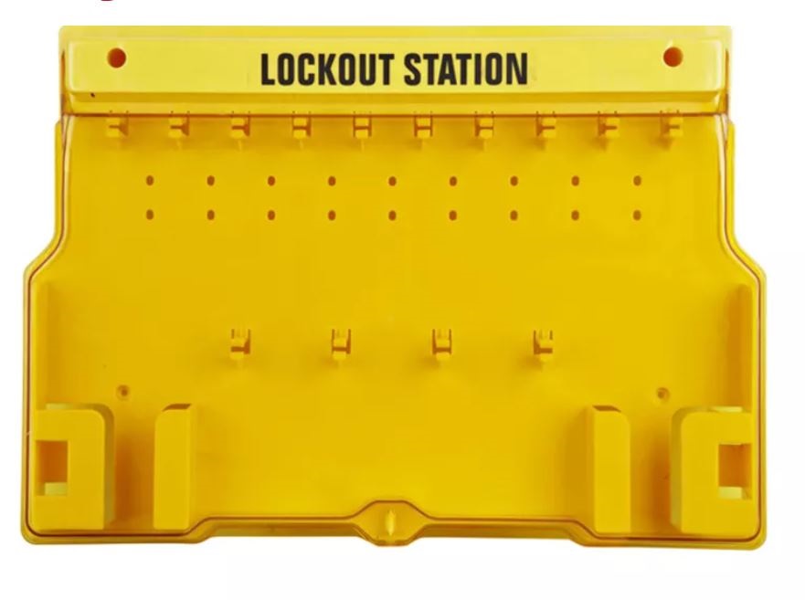 Empty LockOut TagOut station board 565mm x 400mm | Products | Traconed