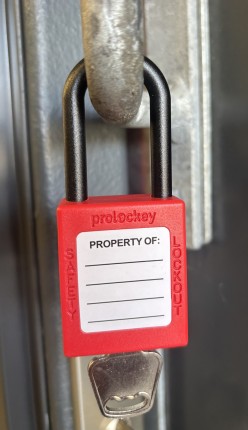 Padlock 38mm nylon shackle