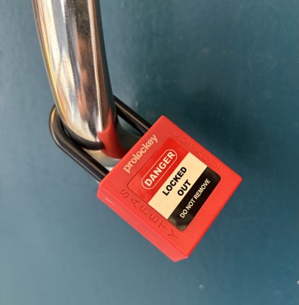 Padlock 25mm nylon shackle