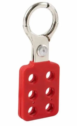 Aluminised Lockout Hasp Jaw size 25mm upto 6 locks