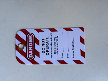 TTT Do not operate tag