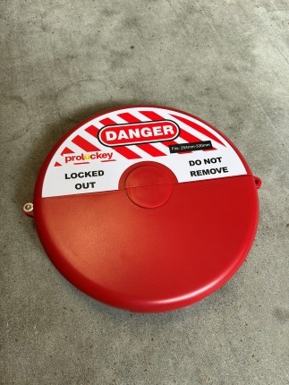Gate valve lockout 254mm - 330mm