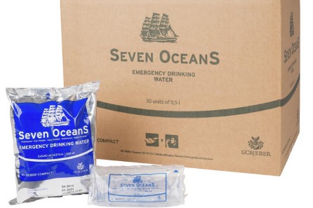 Seven Oceans drinking water 500ml in bag